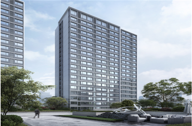 杭州市首座近零能耗住宅建筑临安AG旗舰厅宸锦学府主体结顶